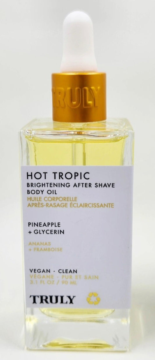 TRULY HOT TROPIC brightening after shave body oil 90ml
