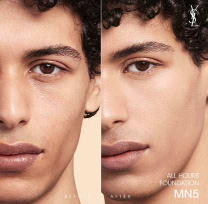 YSL ALL HOURS base de maquillaje con protector solar.