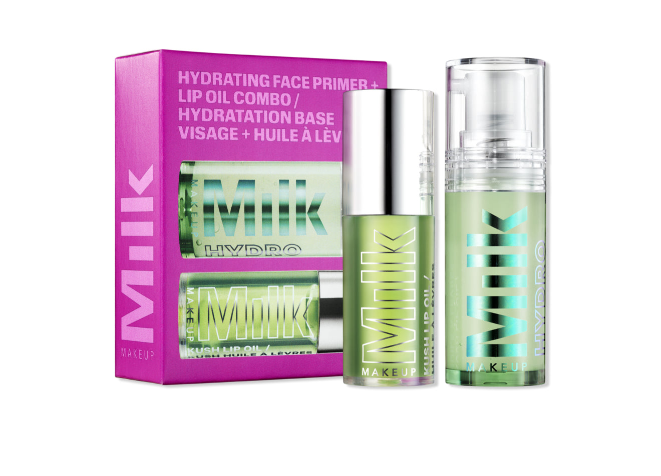 MILK MAKEUP Hydration Heroes face primer + Lip oil combo