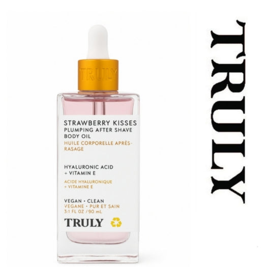 TRULY STRAWBERRY KISSES plumping after shave oil 90ml